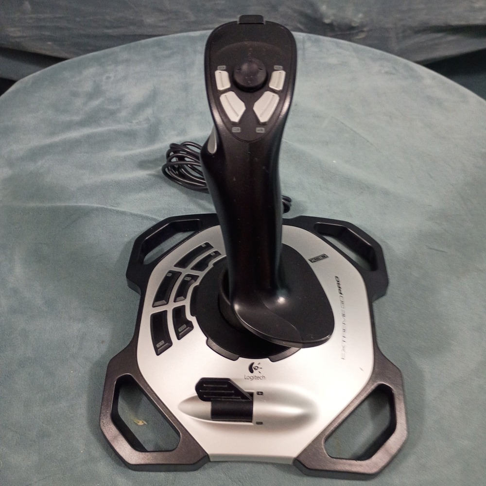 Logitech Extreme 3D Pro Joystick PC Flight Simulator Controller Silver Black